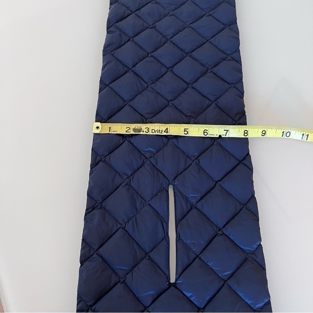 SEARS | Navy blue down filled packable vintage sears fall winter scarf - Picture 7 of 9